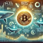 DALL·E 2025 01 03 22.29.47 A financial themed image highlighting Bitcoin whales controlling 94.5 of