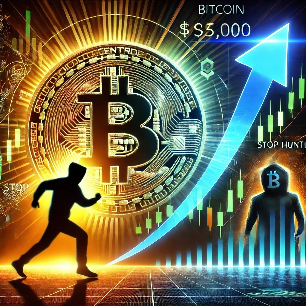 DALL·E 2025 01 14 14.13.35 A dynamic and visually striking digital illustration depicting Bitcoin re